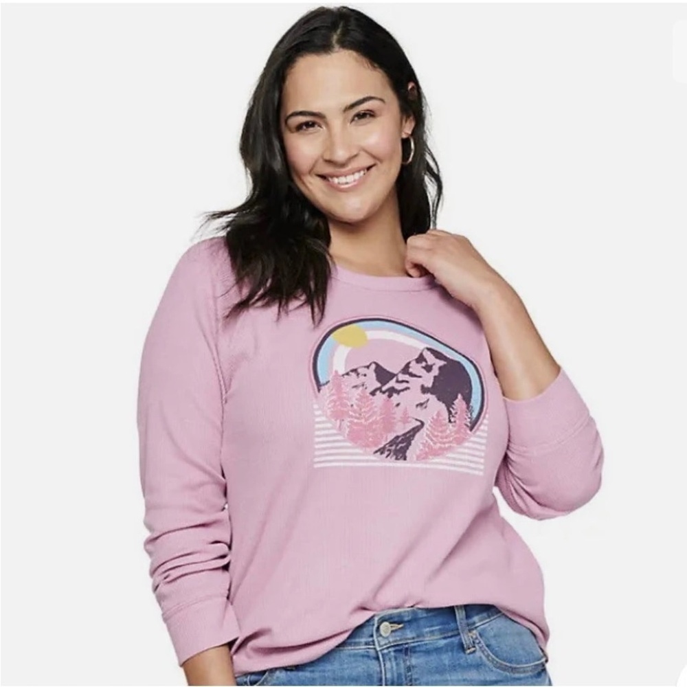 Sonoma 3x waffle knit tee